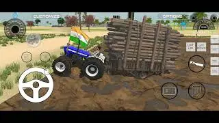 NEW  HOLLAND WITH CHARACTER IN THIS VIDEO NEW TRALLI  AND 4X6 INDIAN VEHICLES SIMULATOR 3D 🤑😙
