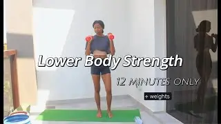 10MIN Lower Body with Dumbbells Only - For Toned Legs