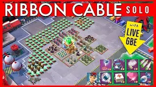 how to beat RIBBON CABLE with ZOOKAS 😎 LIVE gameplay // BOOM BEACH operation attack strategy