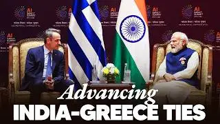 PM Modi holds a bilateral meeting with Kyriakos Mitsotakis, Prime Minister of the Hellenic Republic