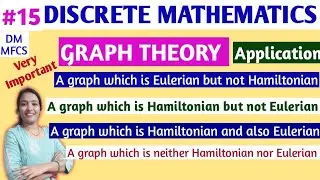 #19 DM | A graph is Eularian but not Hamiltonian Examples | A Graph is Hamiltonian but not Eulerian