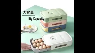 Stackable Auto-Dispensing Egg Storage Box