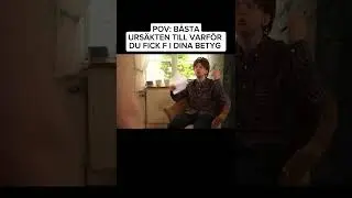 POV: DEN B&Auml;STA URS&Auml;KTEN TILL ATT DU FICK F I ALLA DINA BETYG I SKOLAN #meme #victorbeer #skolan #fyp