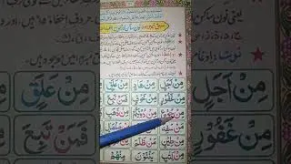 Noon Sakin aur Tanween k Qiadey # #yassarnal#yassarnal #yassarnalquran #tajwidquran #takhtino1
