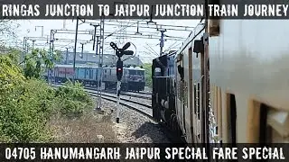 Ringas To Jaipur : Train Journey : 04705 Hanumangarh Jaipur Special Fare Special : Indian Railways