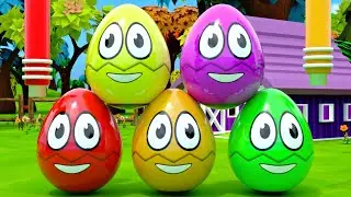 Humpty Dumpty 🥚🎵 + Old MacDonald 🐄🎶 | Surprise Eggs | Nursery Rhymes for Kids