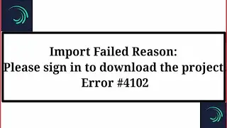 Alight Motion Fix Import Failed Reason: Please sign in to download the project Error #4102 Problem