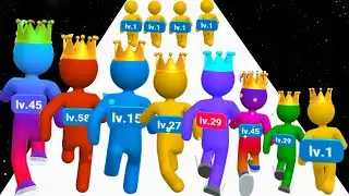 Giant Rush vs Cube Surfer - ASMR Gameplay Walkthrough (Math Games, All Max Level) 