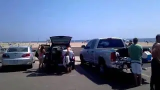 parking lot of zuma beach - malibu california