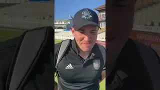 Jamie Overton on bowling to his brother...
