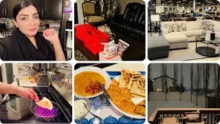 Снежный день | Покупка мебели | Пакистанская лепёшка роти в стиле дхаба в Канаде | Ужин с блюдами...