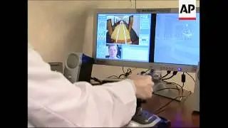 Virtual doctor visits patients.
