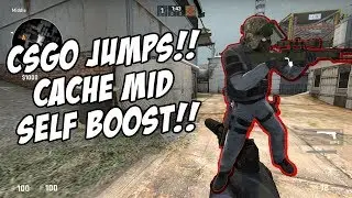 CSGO Jumps - Cache Mid Self Boost Jump!