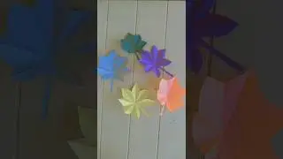 how to cut paper in the shape of maple leaves🍁❤️🍁#diy