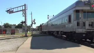 BNSF ES44DC #7653 inspection train with Santa Fe Observation Car @ Galesburg, IL,  00014 7/16/14