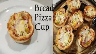 Bread pizza cup | Pizza Cups | Katori pizza |  Baked bread pizza | Easy snacks recipe