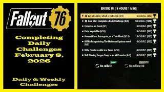 Completing Daily Challenges For February 8, 2026 - Fallout 76 Daily Challenges Guide