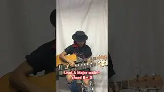 Lead A Major scale + chord Bm D improvise by solo artist  #soloartist  #solo #guitar