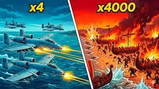 The Coastal Massacre: 4 &ldquo;A-10 Thunderbolt II&rdquo; vs 4,000 Vikings | 865 AD | Great Heathen Army Arrival