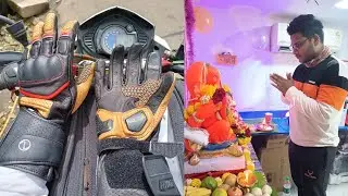 Unboxing Rynox Storm Evo 2 Gloves on Ganesh Chaturthi...Took Bappa Blessing...Traffic Filtering
