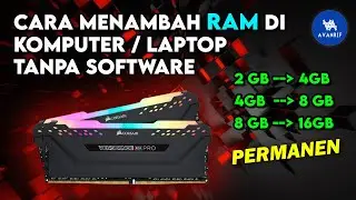 Cara Menambah RAM Laptop / Komputer tanpa Software! Solusi Laptop LEMOT jadi lebih CEPAT!