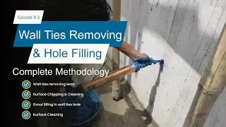 Wall Ties Removing and Hole Filling Procedure l methodology l MIVAN shuttering