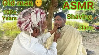 ASMR Vintage Barber Shave | Old Man Clean Shaving With Straight Razor ASMR Gentle Old Man Shave Asmr