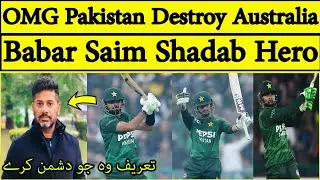 Indian Media on Pakistan Destroy Australia 3rd T20 | Babar Azam Saim Ayub & Shadab Hero | Pak vs Aus