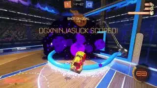 Rocket league most funny goals made in hoops