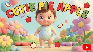 Cutie Pie Apple 🍎 | Cute Nursery Rhyme for Kids | Baby Songs #kidssong #cocomelon #rhymes #cute