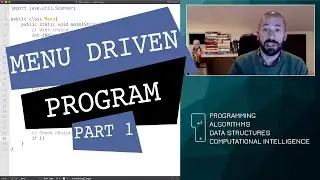 Text-based Menu Driven Program in Java [Part 1/3]