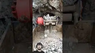 Heavy Equipment in Action &mdash; Cutting & Loading Mountain Material #shorts #heavyequipment #shortsfeed