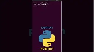 Setting a Python String to Upper or Lowercase! #python #coding