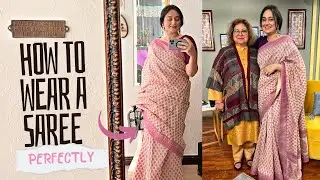 How To Wear A Saree Perfectly | Ayesha Jahanzeb Vlogs