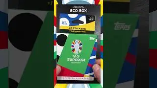 Stickers UEFA EURO 2024 Germany 🇩🇪 Unboxing & Unwrap *ECO PACK* 📦 #topps #stickers #europei #2024
