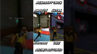 SMOOTH VS ULTRA 🥵 New Drag Headshot Setting 2023Free Fire Auto Headshot Pro Tips and Tricks #shorts