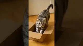 Human! I said a bigger box!!🐱📦 #FunnyCat #CatChallenge #CatInBox
