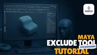 Maya Exclude Tool Tutorial | Master Edit Mesh Tools for 3D Modeling (Step-by-Step Guide)