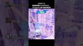 Ranking Mongraal Screams part 3 💀