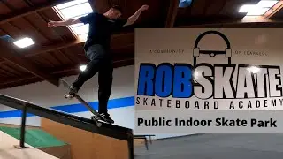 ROB SKATE ACADEMY INDOOR SKATE PARK TOUR!! (SkateIntel)