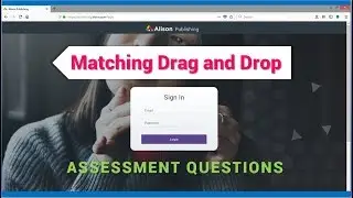Alison Publisher Tool - Matching drag and drop question