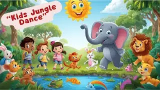 Subah Subah Jungle Fun 🌞🐘  Hindi Kids Poem  Animals & Children Song  Nursery Rhymes Hindi