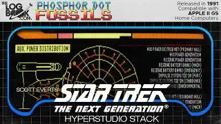 Phosphor Dot Fossils: Star Trek: The Next Generation HyperStudio Stack (Apple IIgs, 1991)