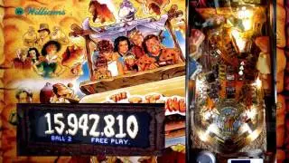 Flintstones Pinball Machine New Color DMD