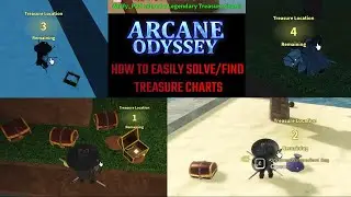 HOW TO EASILY SOLVE TREASURE CHARTS | DETAILED GUIDE | [ARCANE ODYSSEY]