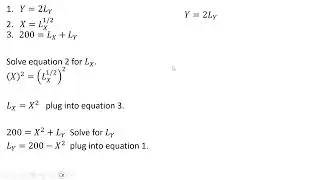 How to Derive an Equation for the Production Possibilities Frontier