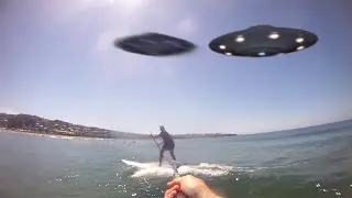 SUP Surfing. UFO sighting