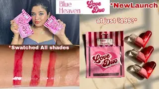 *NEW Blue Heaven Lip Duo 2-in-1 Clear & Tinted Lip Gloss All Shades Swatches & Honest Review
