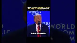 &ldquo;Greenland Not For Sale! 💀🥶 Trump&rsquo;s Force Talk at Davos Shocks the World&rdquo;