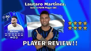 ⚽⭐ Обзор игрока Лаутаро Мартинеса с рейтингом 90! SBC &laquo;Игрок месяца&raquo; Серии А 🔥⚽. FC 26 Ultimate Team